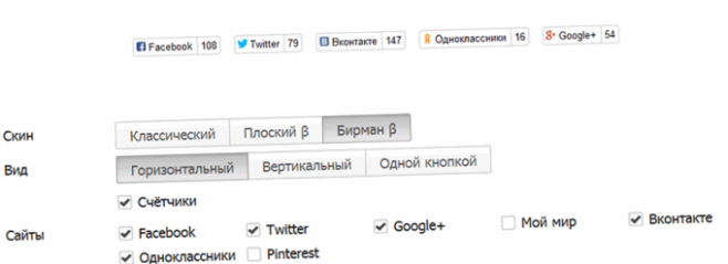 Social Likes - сервис генерации социальных кнопок поделиться в едином стиле Social Likes - сервис генерации социальных кнопок поделиться в едином стиле