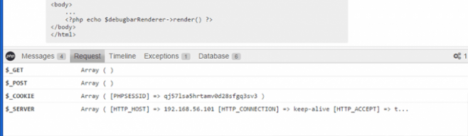 PHP Debug Bar - панель отладки для ваших проектов PHP Debug Bar - панель отладки для ваших проектов