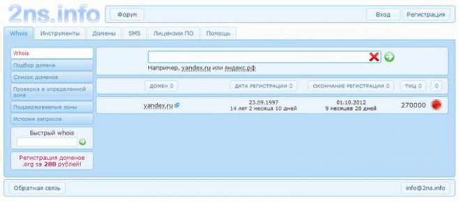 2ns.info Whois 2ns.info Whois