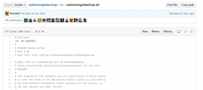 automongobackup.sh - bash cкрипт создания бекапа бд mongodb automongobackup.sh - bash cкрипт создания бекапа бд mongodb