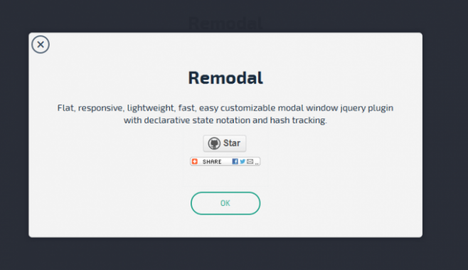 Remodal - плоский, адаптивный, легковесный скрипт модального окна Remodal - плоский, адаптивный, легковесный скрипт модального окна