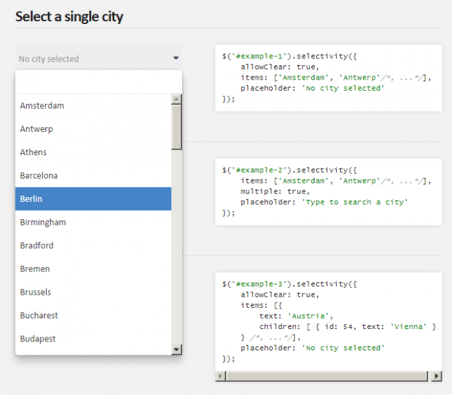 Selectivity.js - легковесный скрипт замены select на jQuery и Zepto.js
