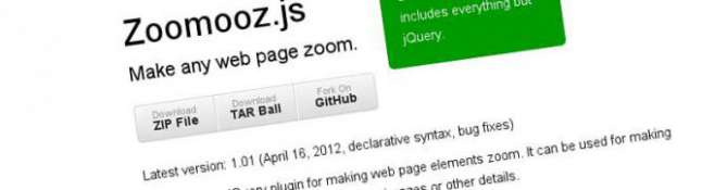 Zoomooz.js - Make any web page zoom Zoomooz.js - Make any web page zoom