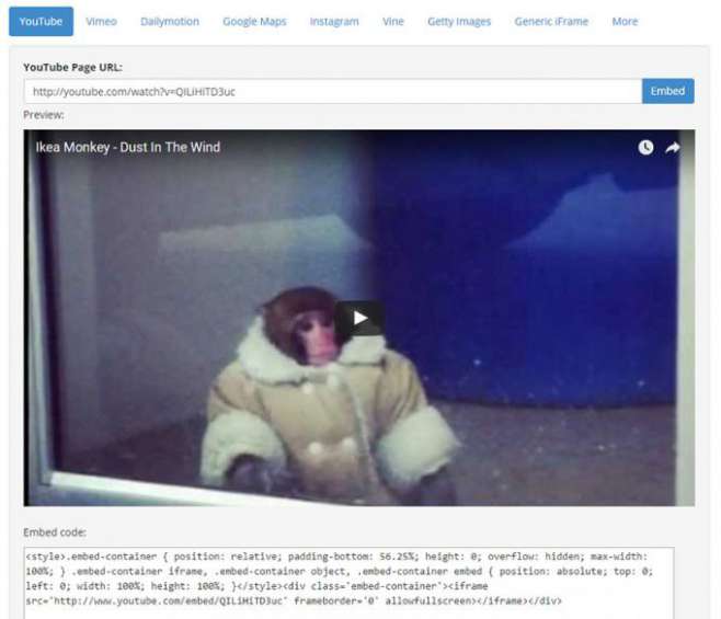 embedresponsively.com - онлайн сервис генерирует респонсивный embed элемент embedresponsively.com - онлайн сервис генерирует респонсивный embed элемент