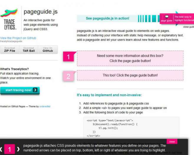 pageguide.js - скрипт построения интуитивного гайда(guide) pageguide.js - скрипт построения интуитивного гайда(guide)
